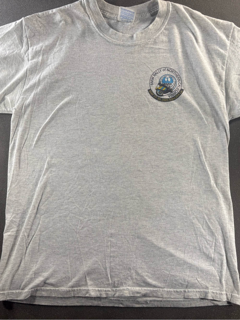 Vintage Y2K BMW Motorcycles White Cotton Men’s T-Shirt Size LG Gildan